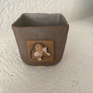 WILLOW TREE for Demadco by Susan Lordi 2008 "Peace On Earth" Votive Holder/Cup